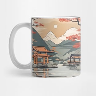 calm river of japan Mug